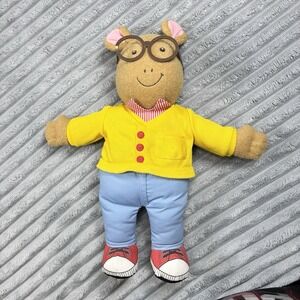 Vintage Playskool Talking Arthur Doll PBS Toy Plush 1996 18" Hasbro Works, Talks